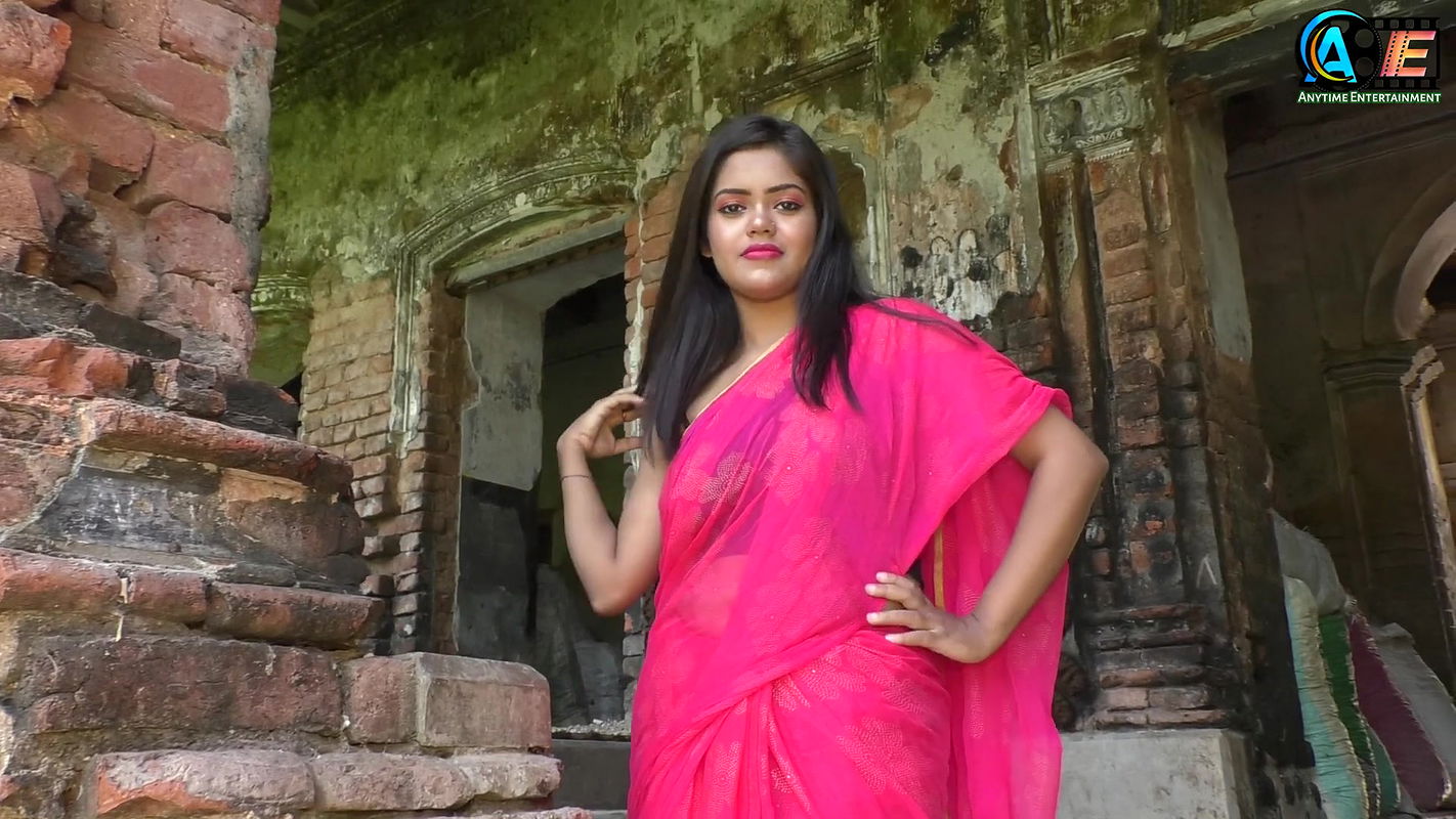 Rupsha  Pink Saree Sleeveless Blouse Video Shoot  Navel Show Video  saree fashion blog