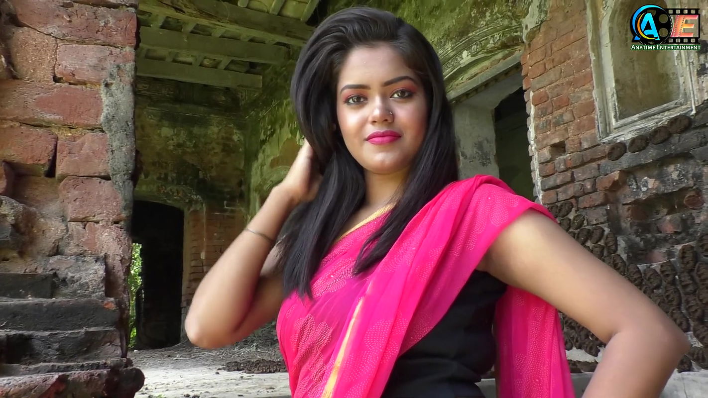 Rupsha  Pink Saree Sleeveless Blouse Video Shoot  Navel Show Video  saree fashion blog