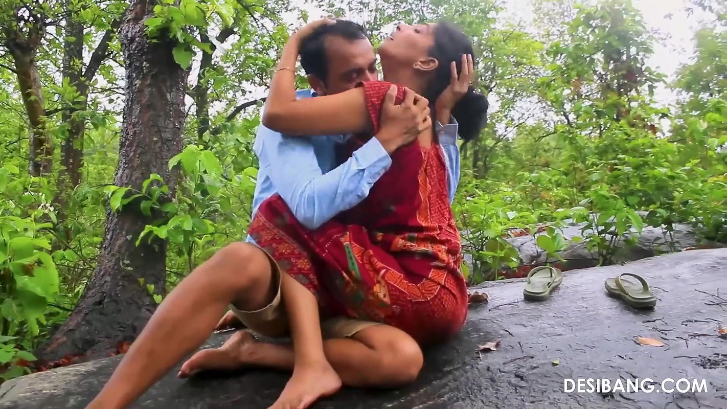 Horny Desi Wife does 69 after Long Time in the Jungle on a Rainy Day by DesiBang