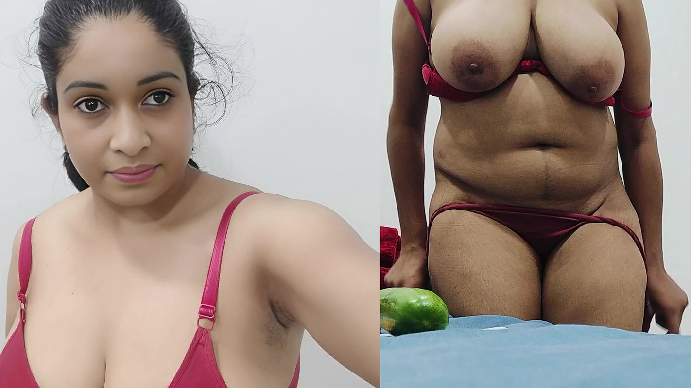 College Girl Stepdaddy Roleplay sex with big cucumber in Pussy