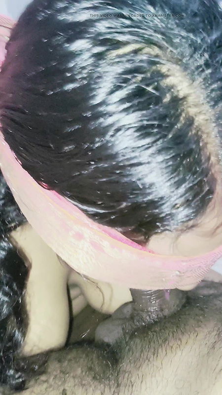 Tannu Bhabhi is sucking her stepbrother’s cock in her mouth