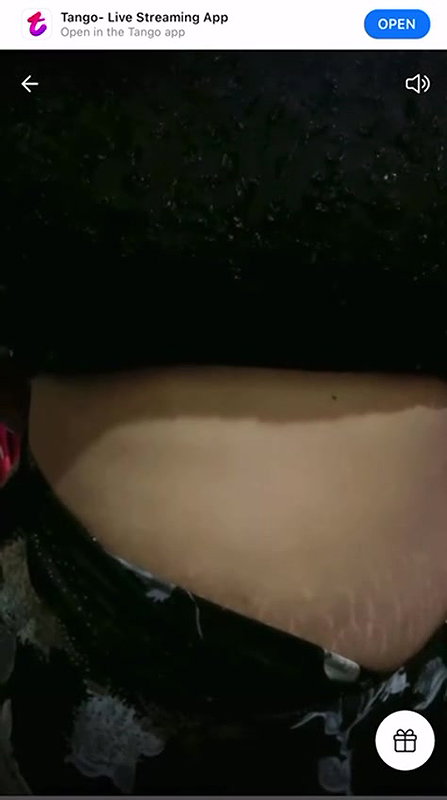 Suriya Prabha Saree Strip and Nude Boob Show on Tango Live