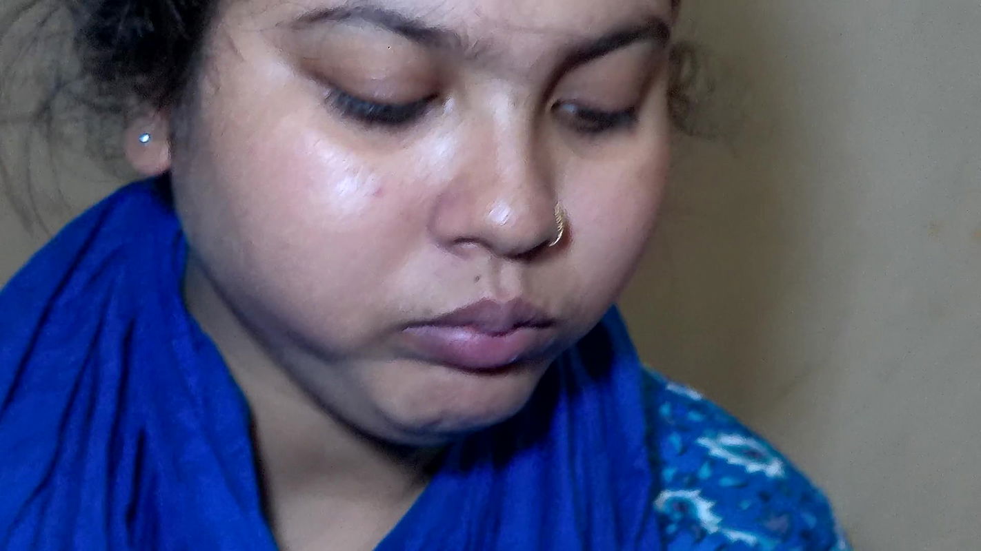 Sister-in-law was having fun with the dewar