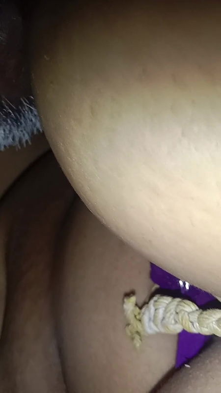 I pushed my wife onto the bed and grabbed her hips and squeezed them