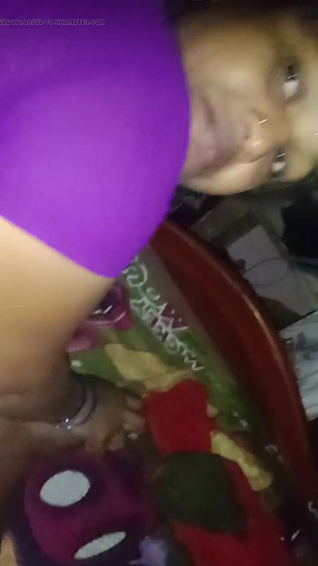 I pushed my wife onto the bed and grabbed her hips and squeezed them