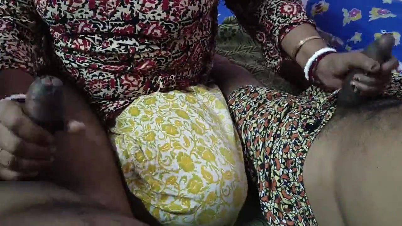 Indian Bengali Housewife Handjobs 2 Cock