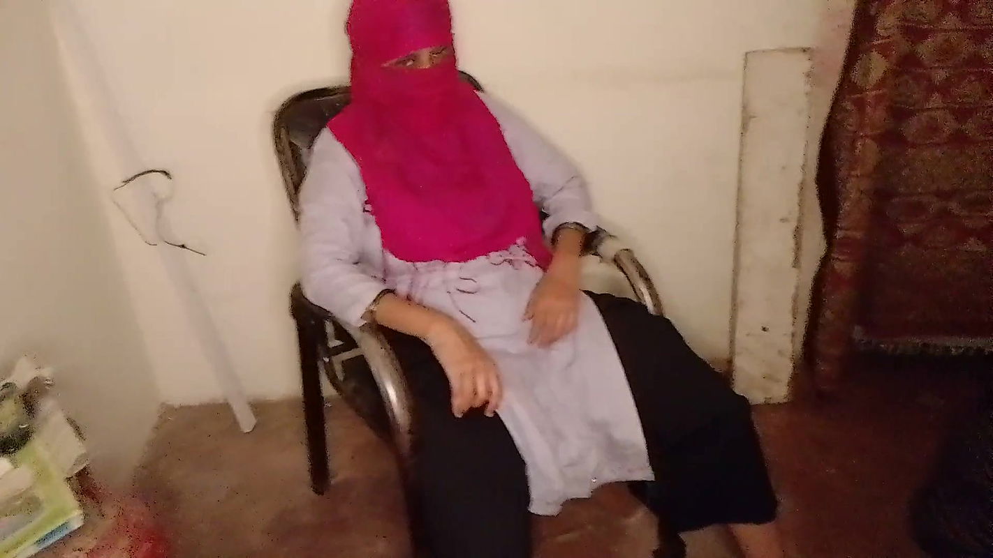 Sister-in-law alone in the house to get milk