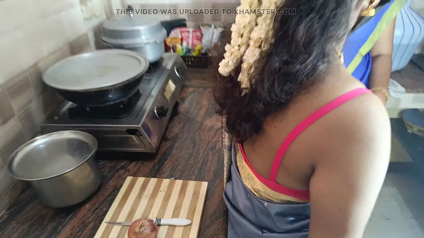 Housewife and maid threesome in kitchen 1