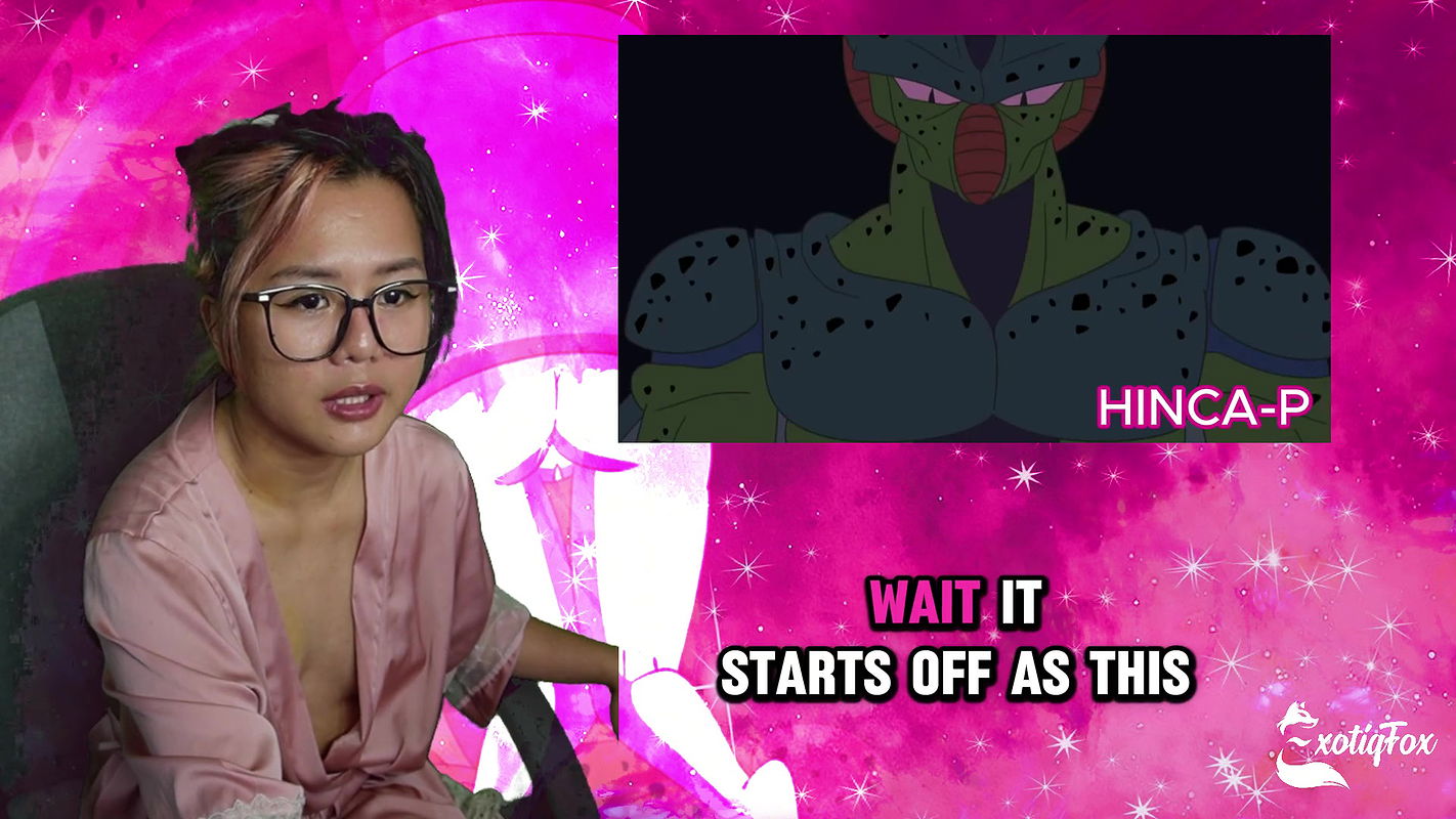 FILL ME UP LIKE HOW HE DID ANDROID 18 – Reacting to Hinca P’s Perfect Cell ExotiqFox Solo Gooner Girl Masturbation