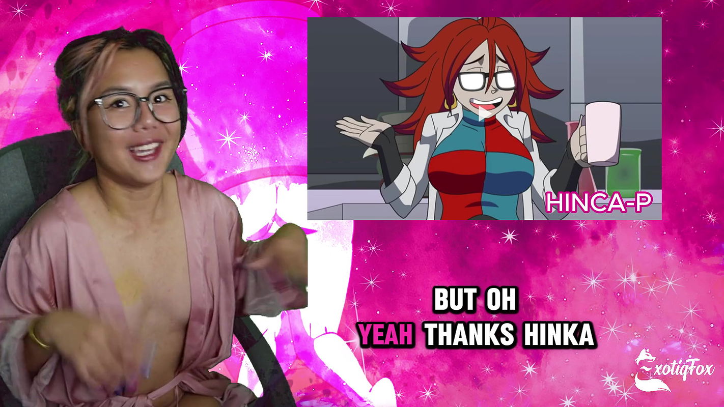 FILL ME UP LIKE HOW HE DID ANDROID 18 – Reacting to Hinca P’s Perfect Cell ExotiqFox Solo Gooner Girl Masturbation