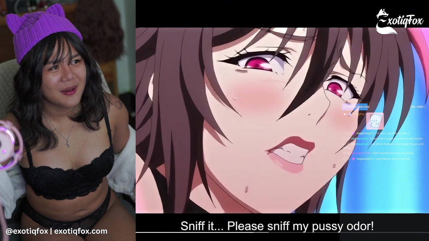 HOT DRAGONBALL HENTAI REACTION CUTE ASIAN STREAMER ExotiqFox Solo Gooner Girl Masturbation Hentai Reaction Funny Vegeta Bulma