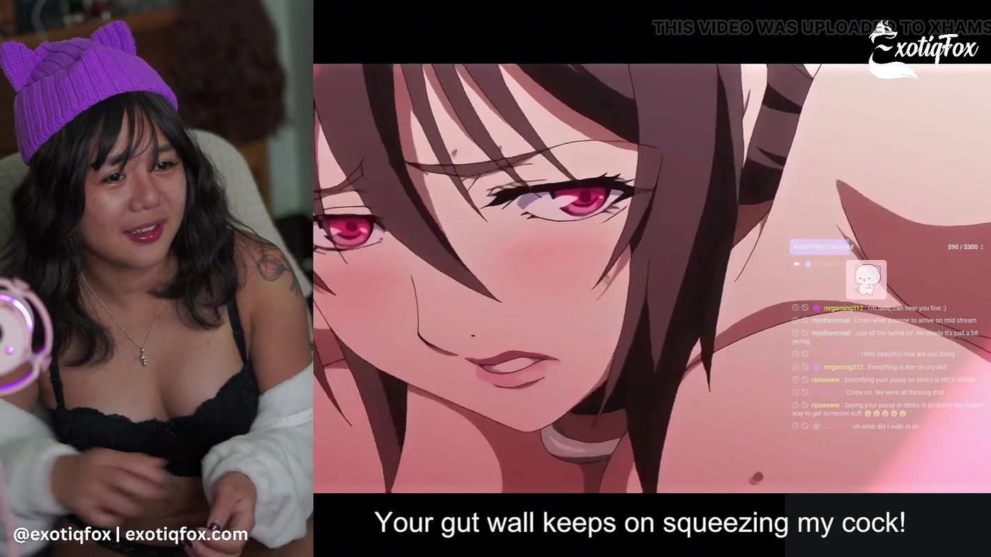 HOT DRAGONBALL HENTAI REACTION CUTE ASIAN STREAMER ExotiqFox Solo Gooner Girl Masturbation Hentai Reaction Funny Vegeta Bulma