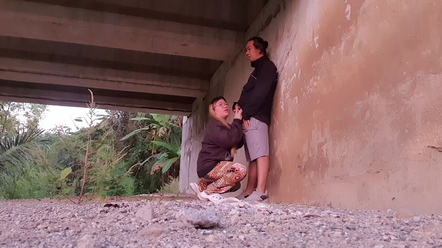 Outdoor fuck with my step sis