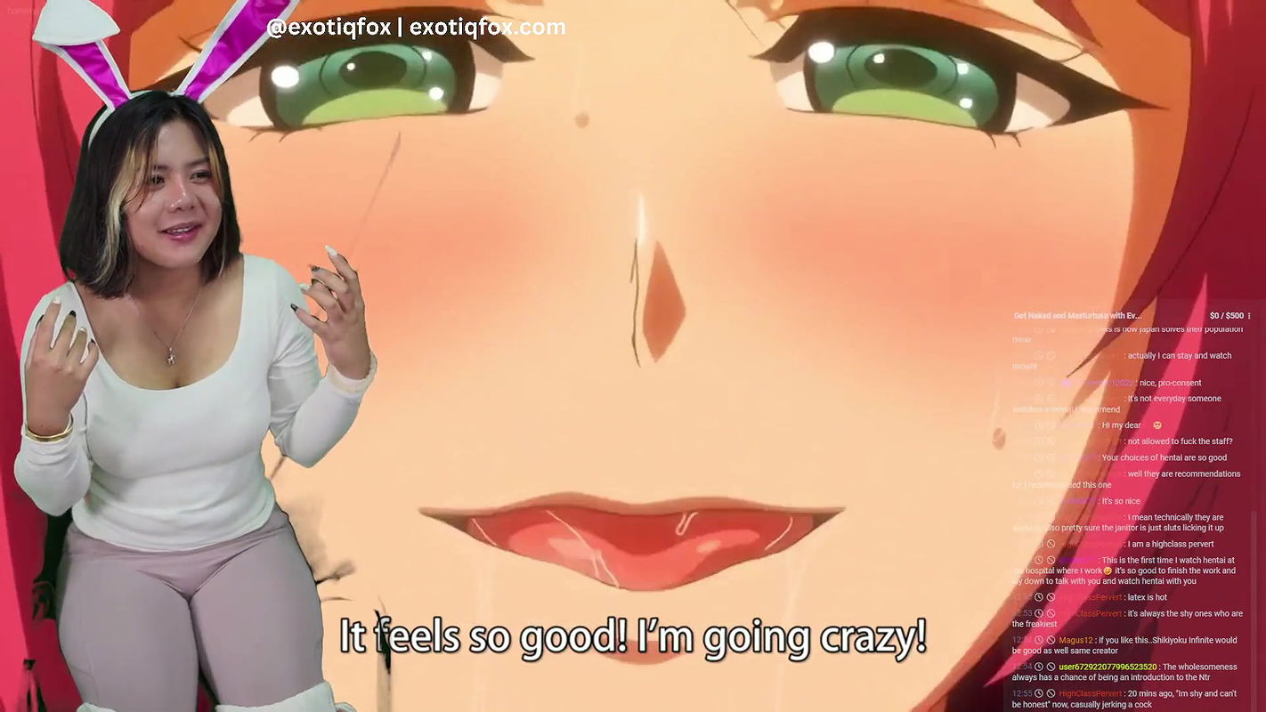 Cute Asian Bunny Girl Enjoys Watching Hentai Free Use Sluts Get Gangbanged Kei Land