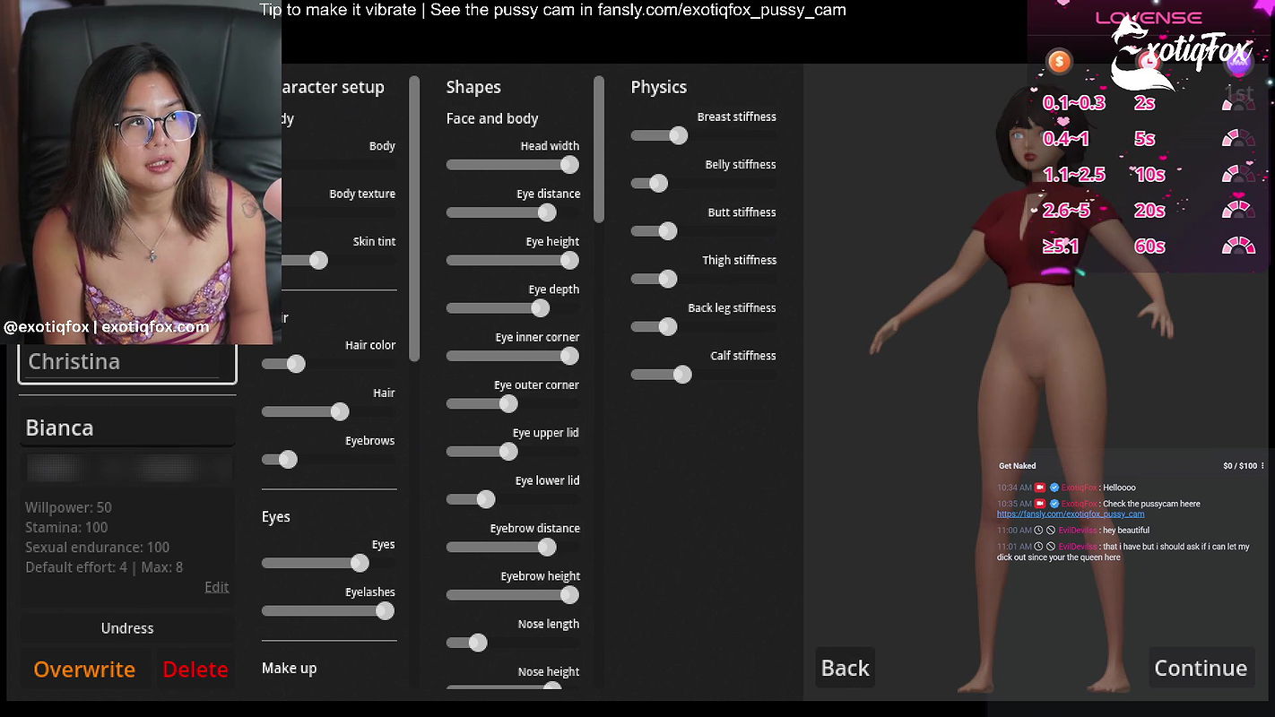 Cutie Gamer Girl Plays Sexy Battle Game with Fans on Live Stream