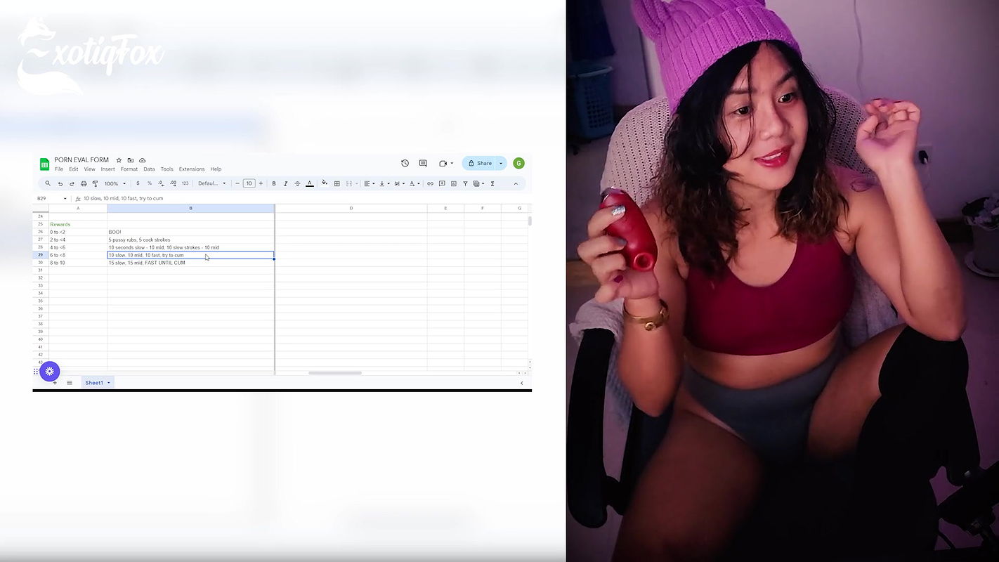 DERPIXON PARTY GAMES HENTAI REVIEW REACTION RATING – ExotiqFox Solo Gooner Girl Masturbation