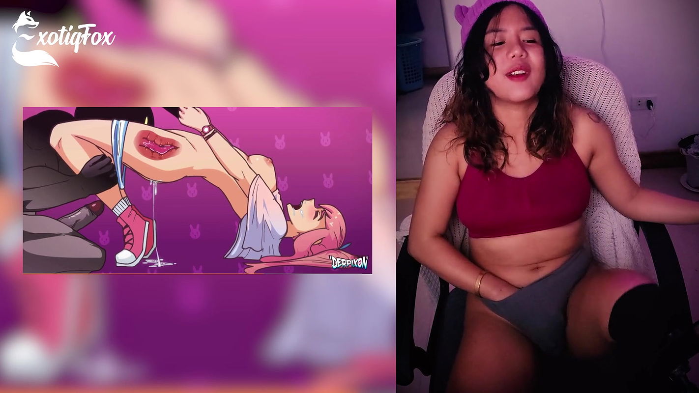 DERPIXON PARTY GAMES HENTAI REVIEW REACTION RATING – ExotiqFox Solo Gooner Girl Masturbation