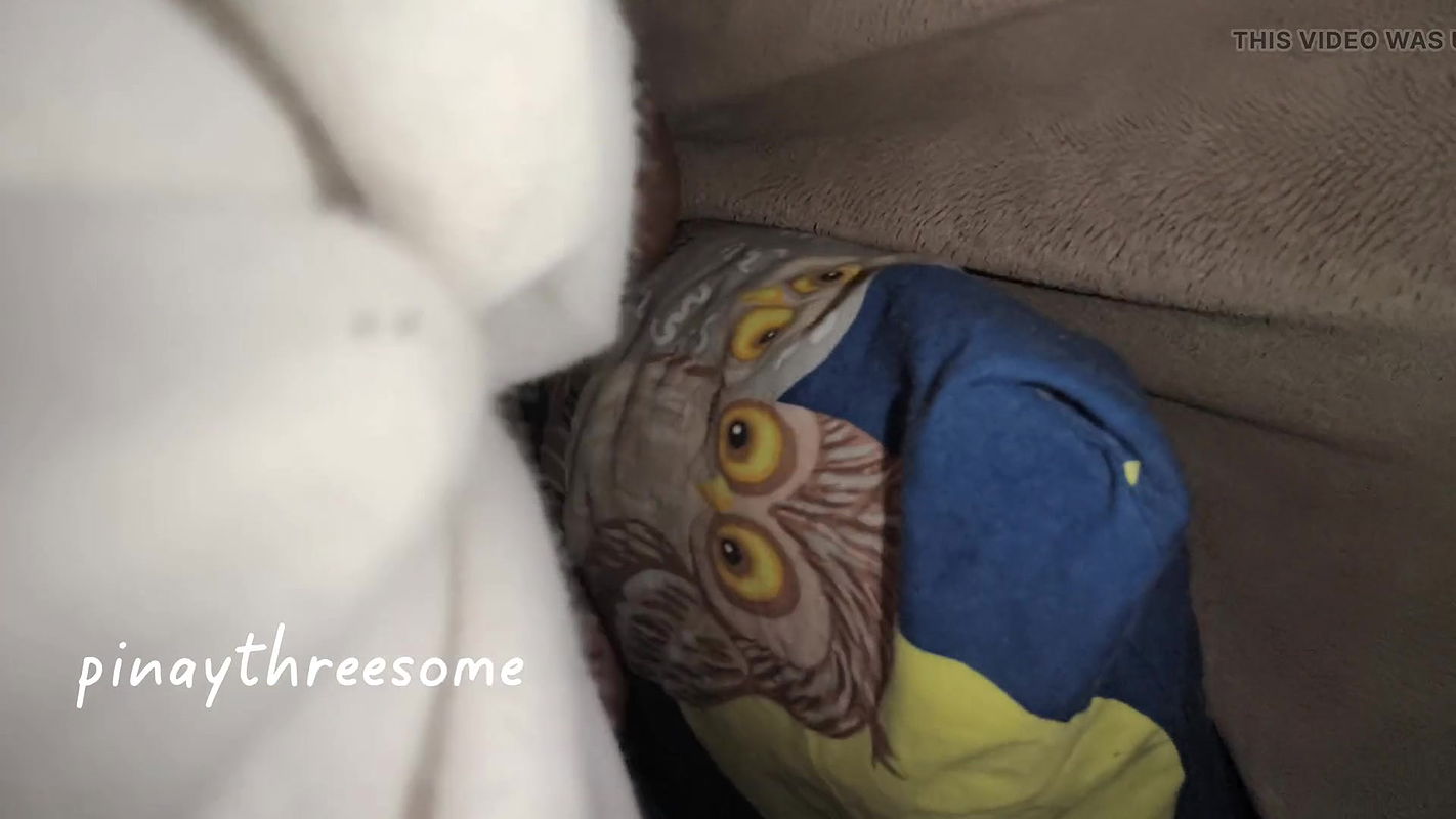 Asian step sister share place with step bro gone wild Under blanket sex tape