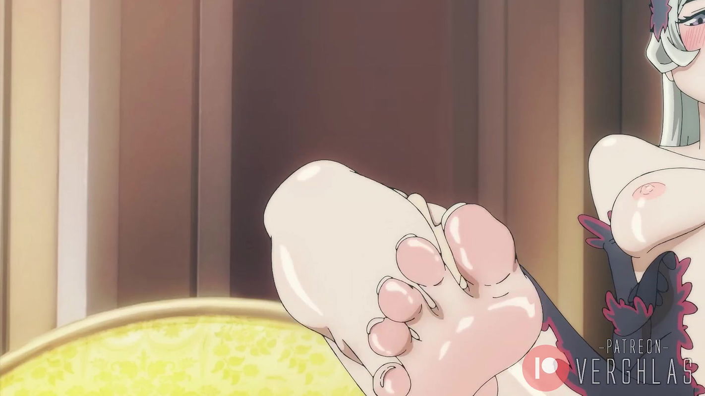 DanMachi Hentai – Freya Fucked Reverse on the Couch