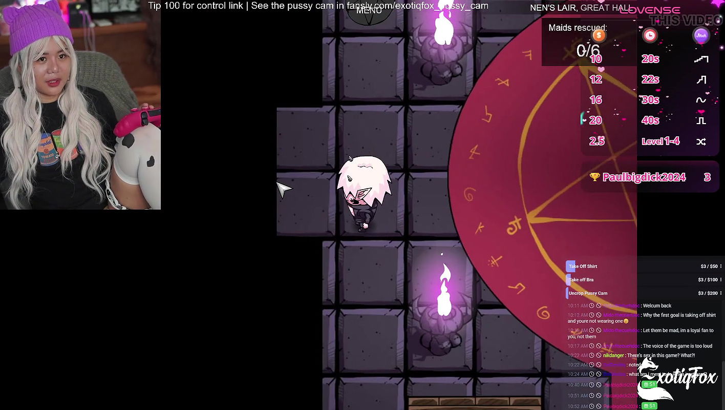 Masturbating while Playing H Games with Cute Asian Gamer Girl ExotiqFox