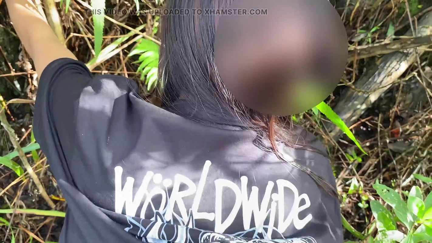 Outdoor fuck with step sis