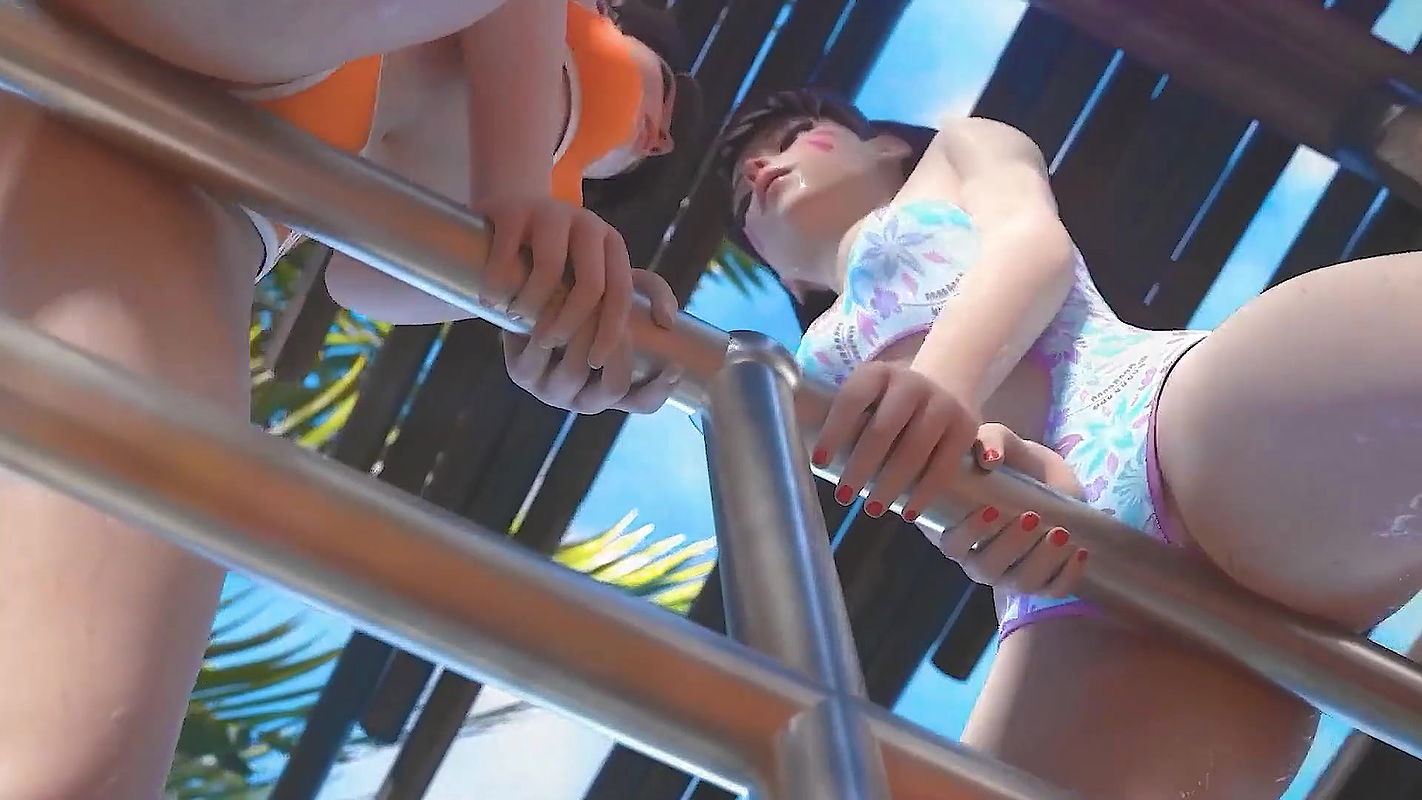 Overwatch Porn Dva, Tracer, Widow Licks Mercy’s Pussy Rule34 3D Hentai Animation