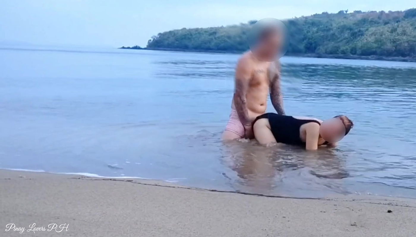 Pinay scandal Amateur Public sex in Beach
