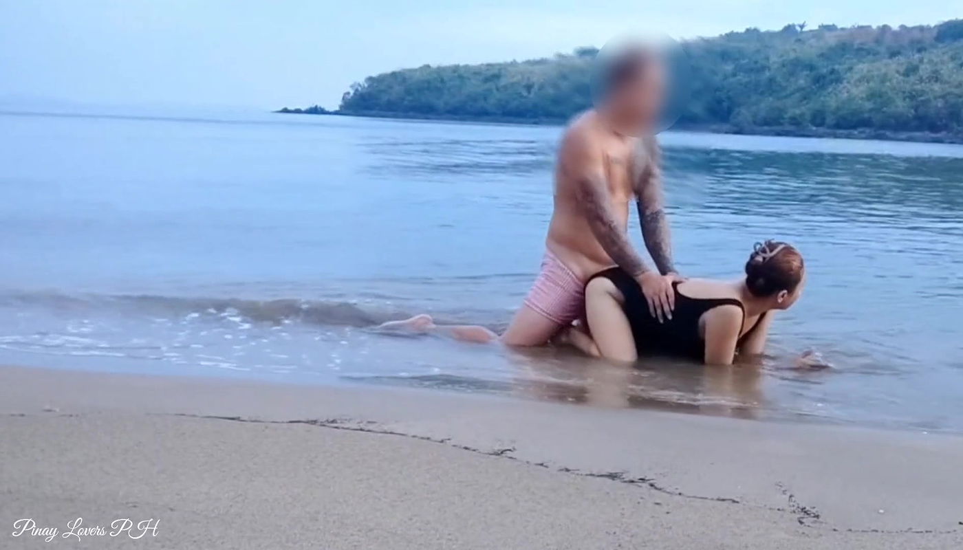 Pinay scandal Amateur Public sex in Beach