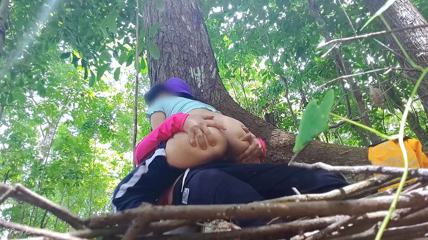 Risky Public Desi Sex I met my Neighbor at the forest Super Hot and Wild Fucked Experience