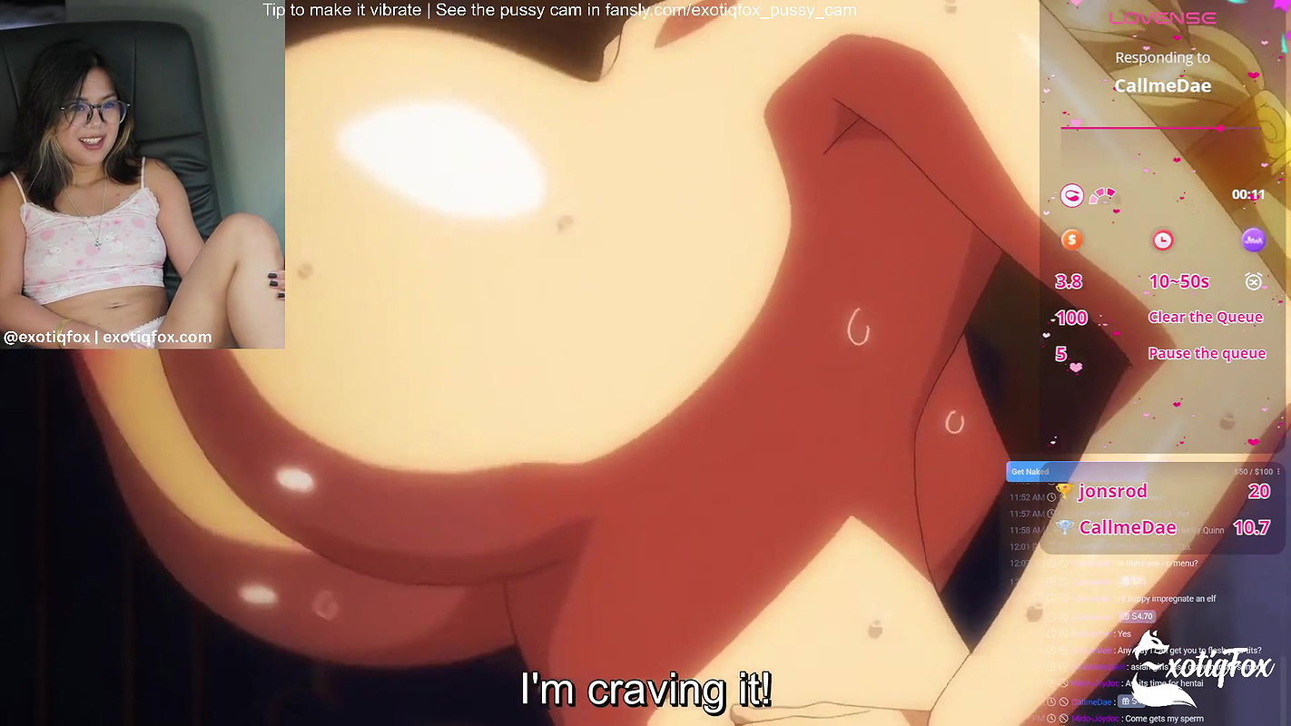 Sexy Cute Streamer Gamer Girl Plays Femdom Game Lost in Succubi and Masturbates