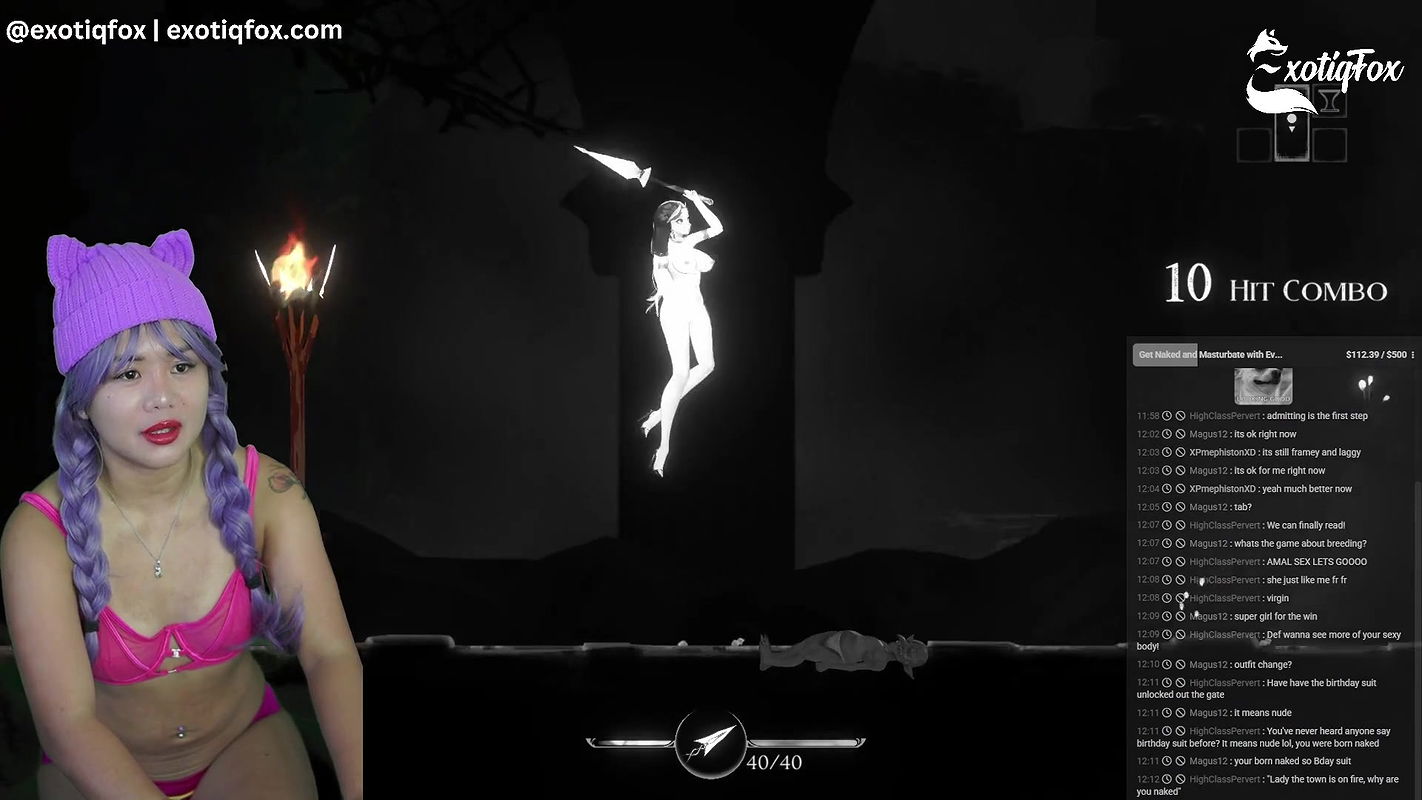 Sexy Young Hot Asian Plays ThornSin Monster Breeding Game Hentai Gameplay Gamer Girl