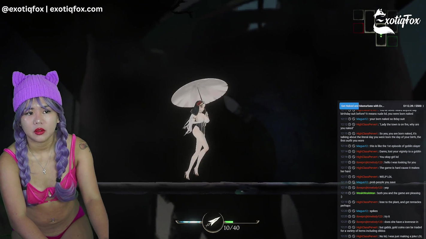 Sexy Young Hot Asian Plays ThornSin Monster Breeding Game Hentai Gameplay Gamer Girl