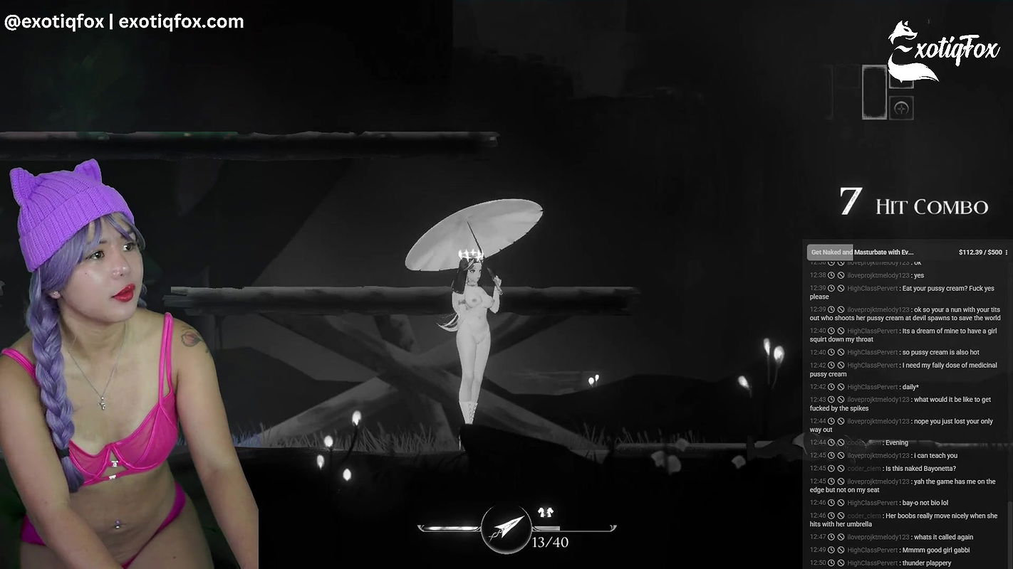 Sexy Young Hot Asian Plays ThornSin Monster Breeding Game Hentai Gameplay Gamer Girl