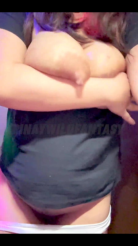 Horny Filipina Girl Next Door Sexy Striptease for Her Online Fans Showing a Wild Juicy Big Tits and Hairy Pussy