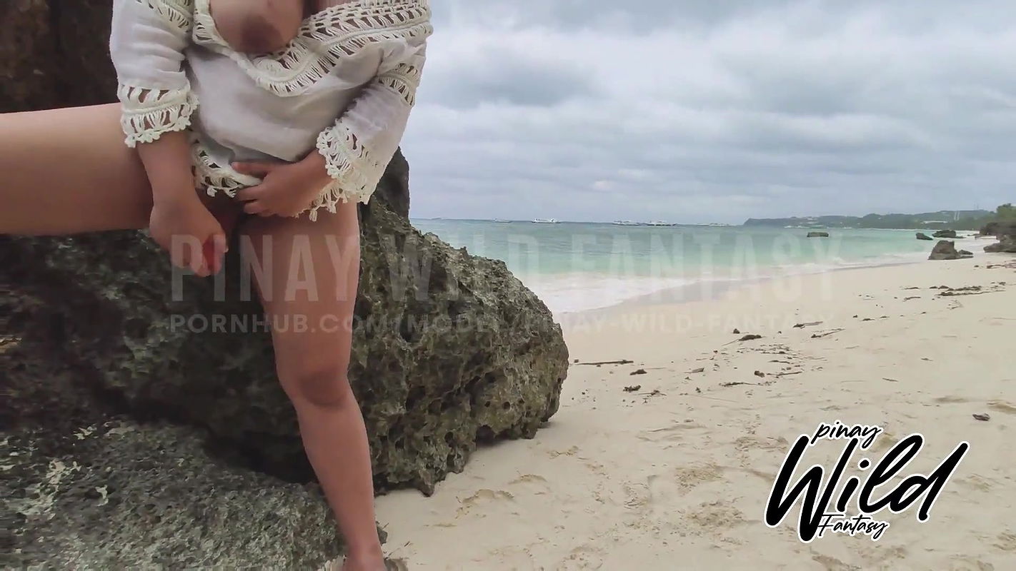 Horny Pinay Wife Masturbates Outdoor and Played with Her Dildo on Boracay Island, Pinay Viral 2021