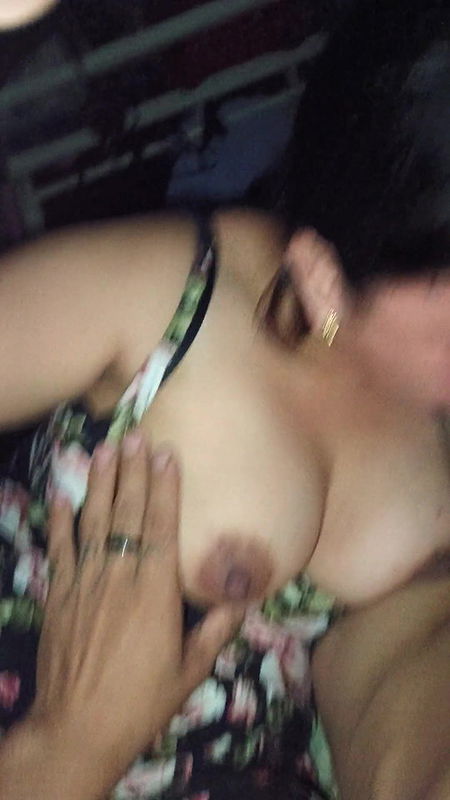 Blowjob With My Big Tits Horny Wife