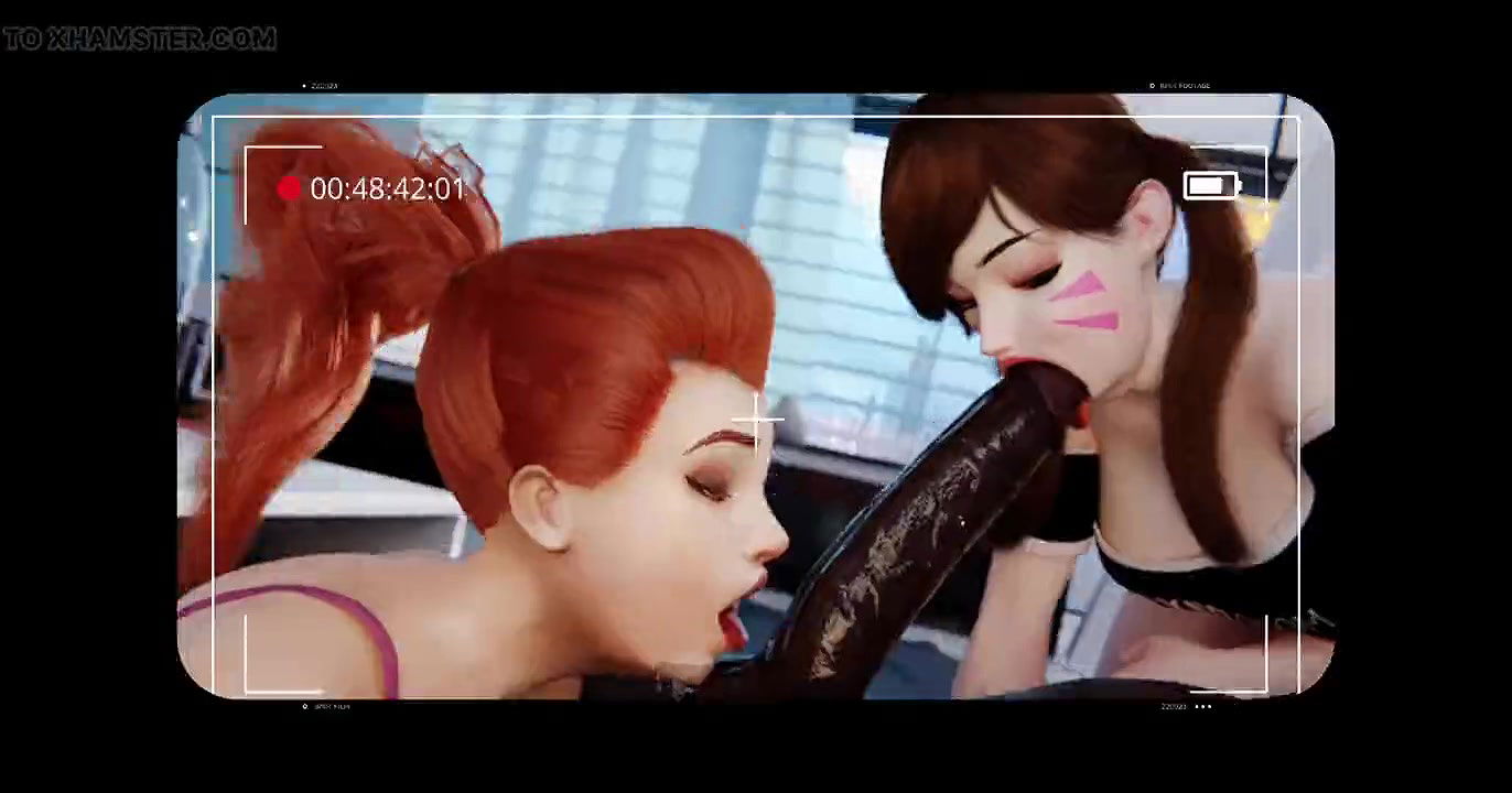 Overwatch Dva Deepthroat Black Cock Huge Cumshot Brigitte Sucking Big Balls