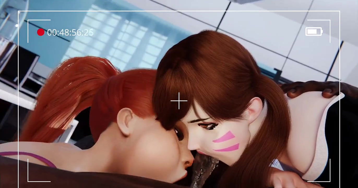 Overwatch Dva Deepthroat Black Cock Huge Cumshot Brigitte Sucking Big Balls
