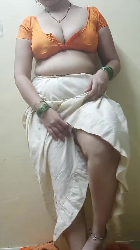 Indian Housewife In Saree