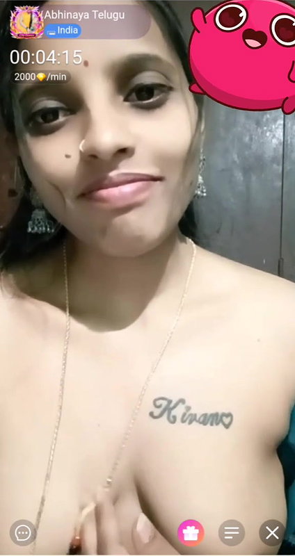 Abhinaya Telugu Girl Live Chamet Show