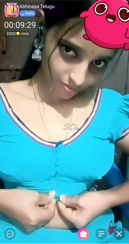 Abhinaya Telugu Girl Live Chamet Show
