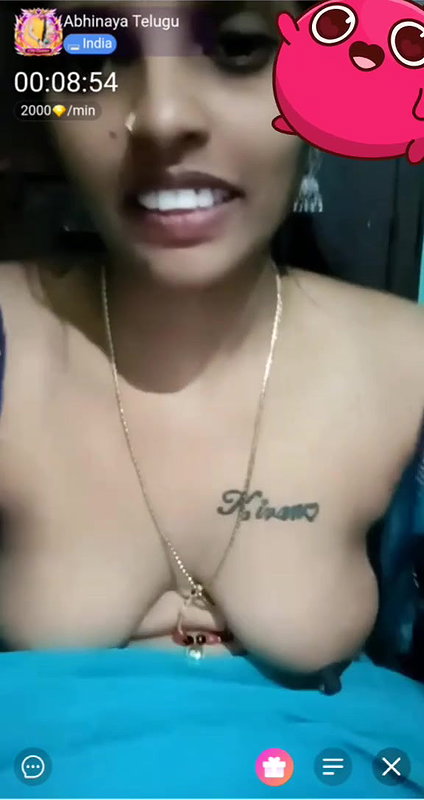 Abhinaya Telugu Girl Live Chamet Show