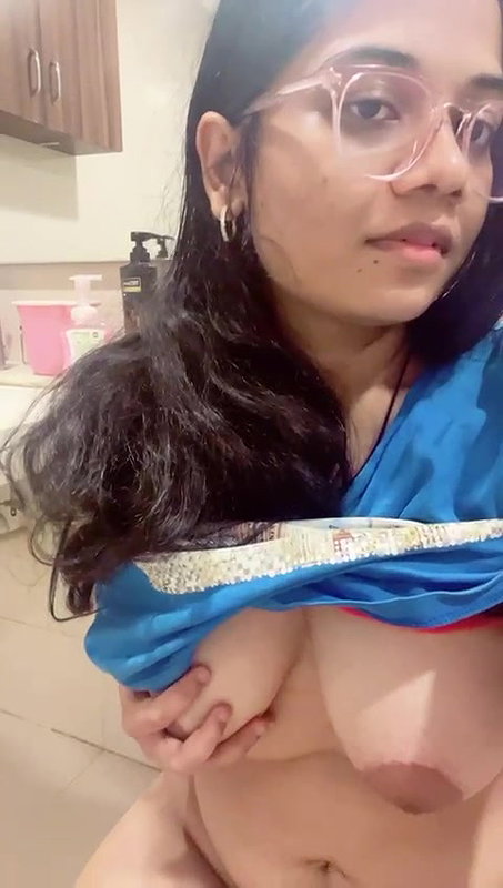Cute girl showing her boobs