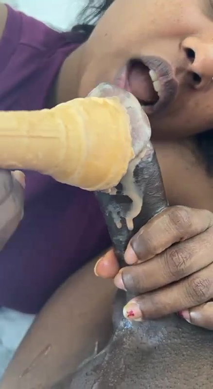 dick sucking with icecream by viral Indian girl nude