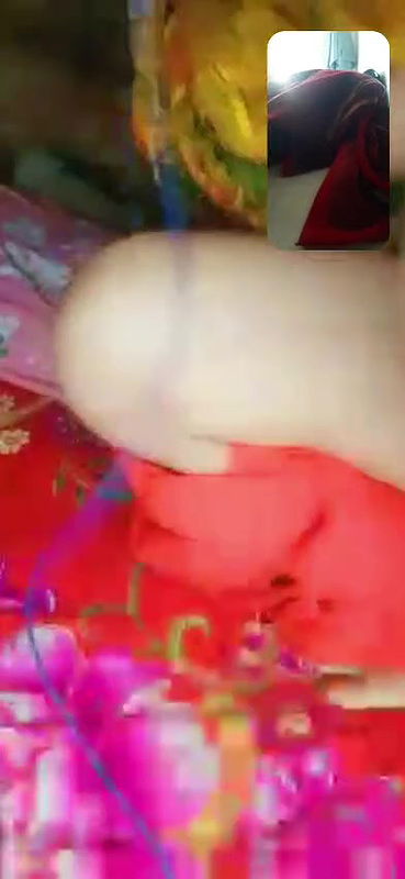 wet pussy GF masturbating during video call sex