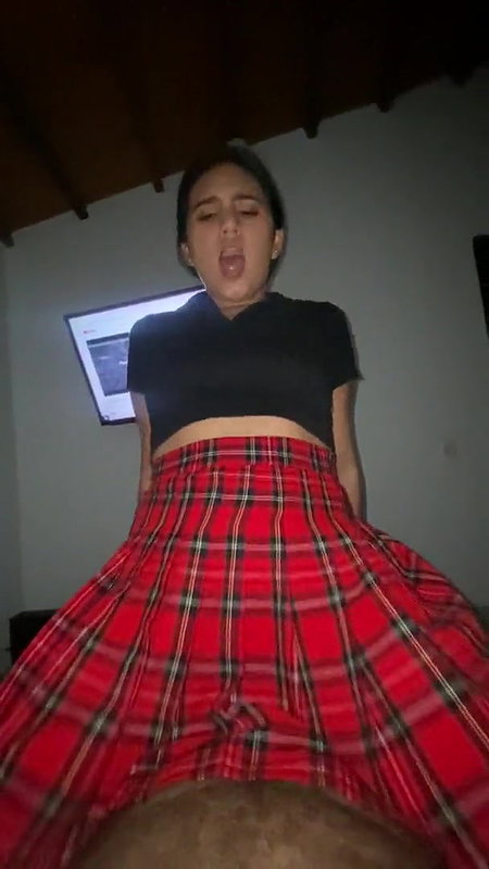 Beautiful Young Girlfriend Riding Lover