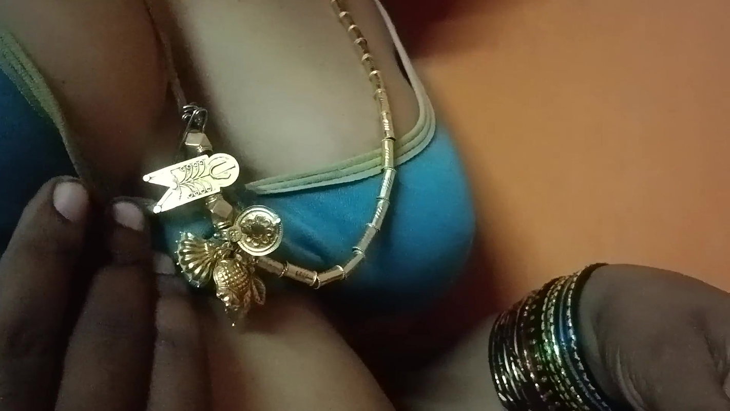 Blue Bra and panties wearing aunty enjoying sex