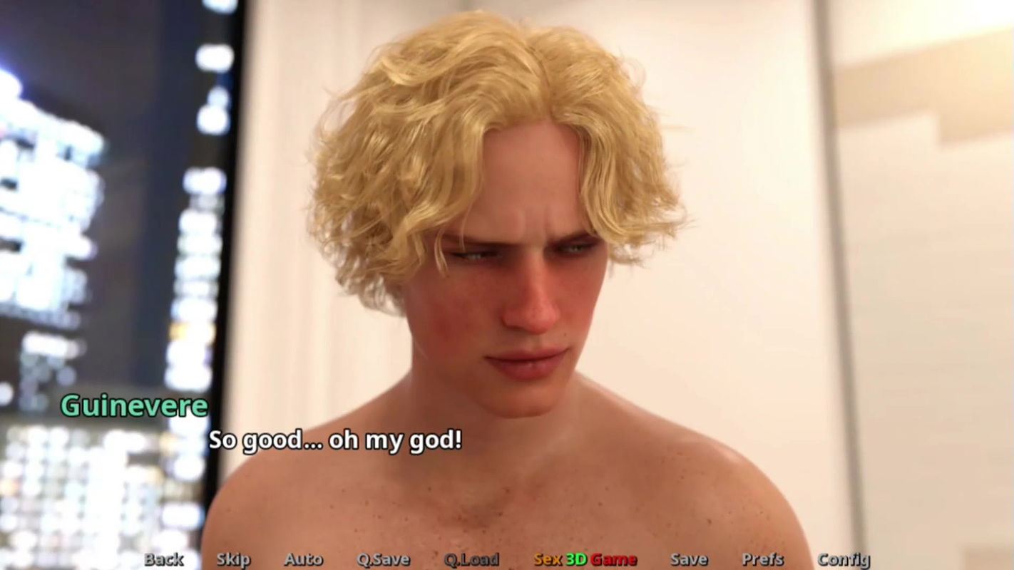 Foursome with both stepsis in hotel room