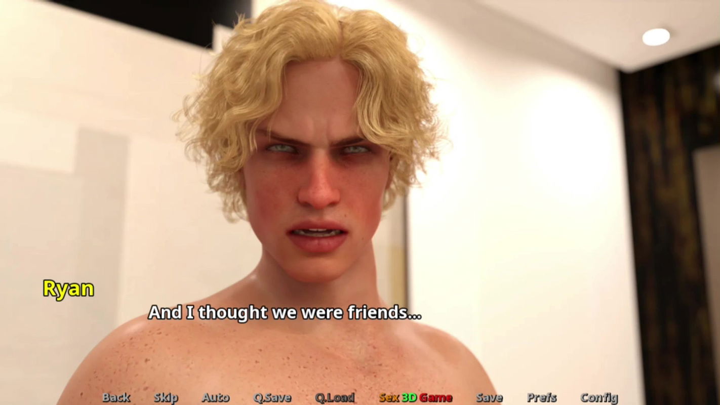 Foursome with both stepsis in hotel room