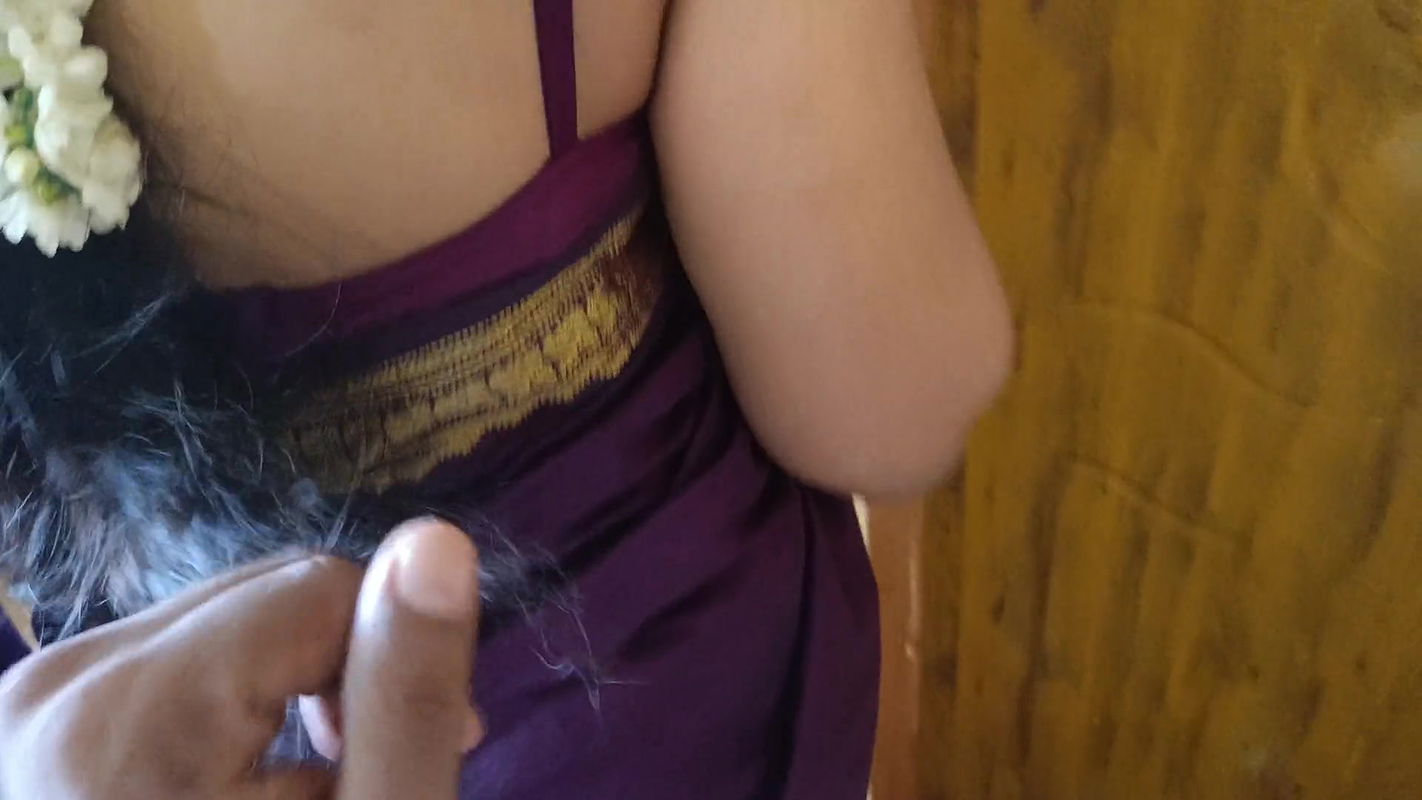 Housewife works at home with stepsister and her husband